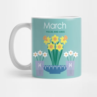 March Birth Flowers Mug